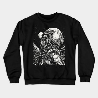 Cosmic Psychonaut Mind-Altering Illustration Crewneck Sweatshirt